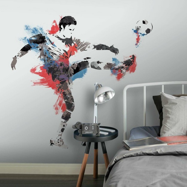 Men x27 s Soccer Champion Peel And Stick Giant Wall Decal Roommates