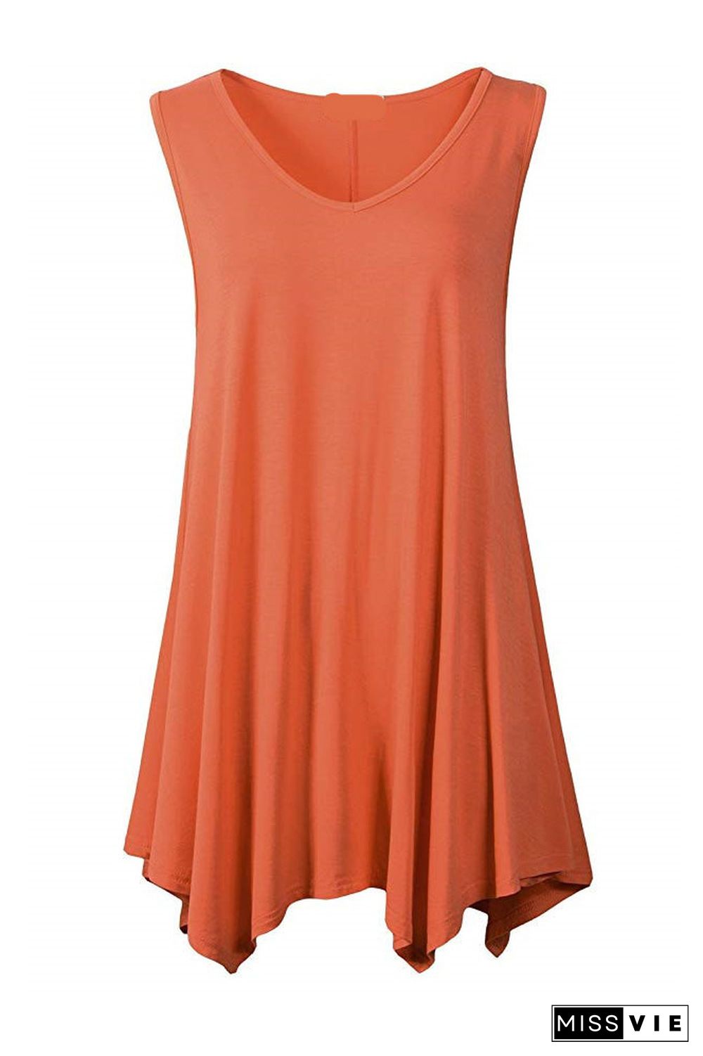 Irregular Hem Ruffle Tank Top