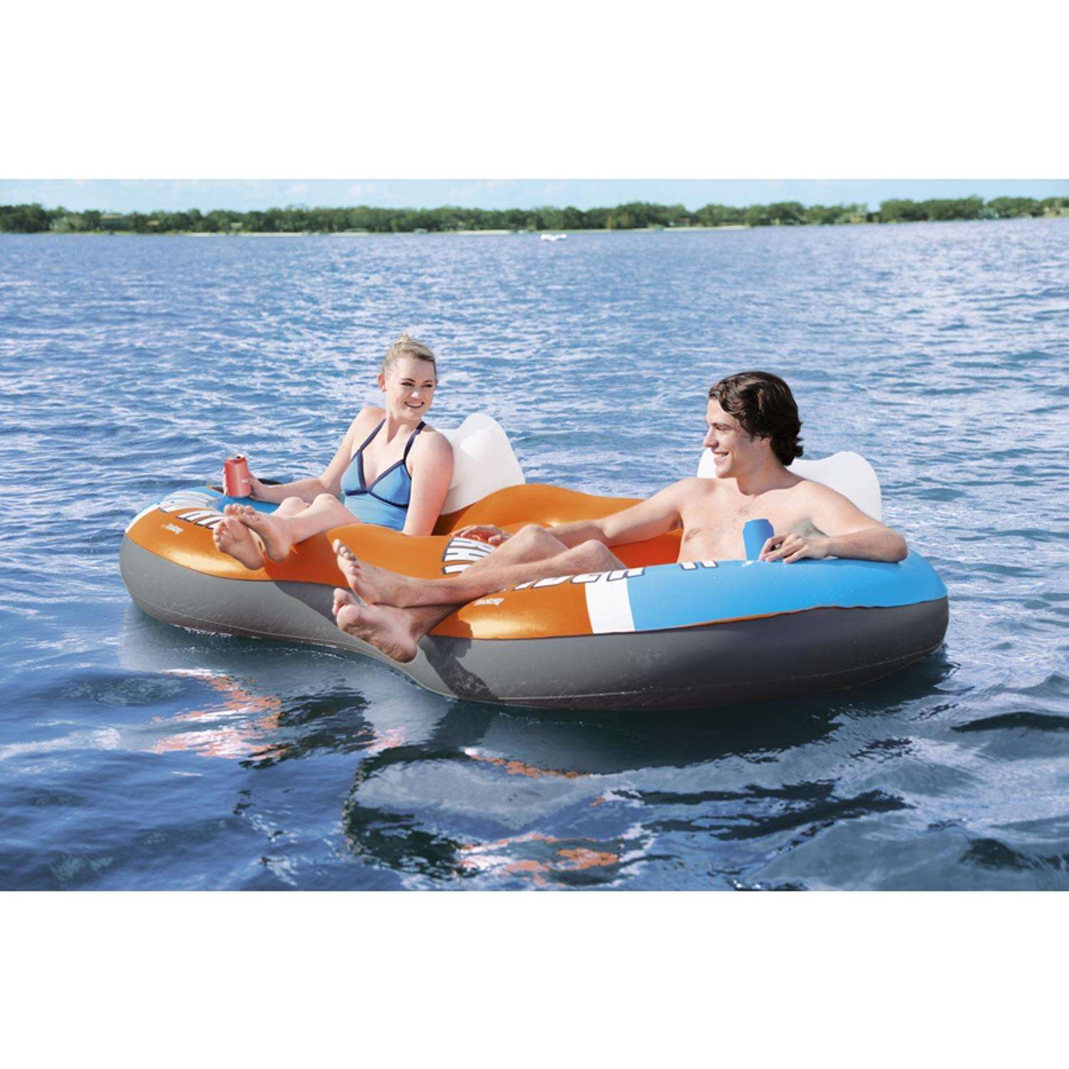 Bestway Hydro- Force Multicolored Vinyl Inflatable Rapid Rider II Floating Tube