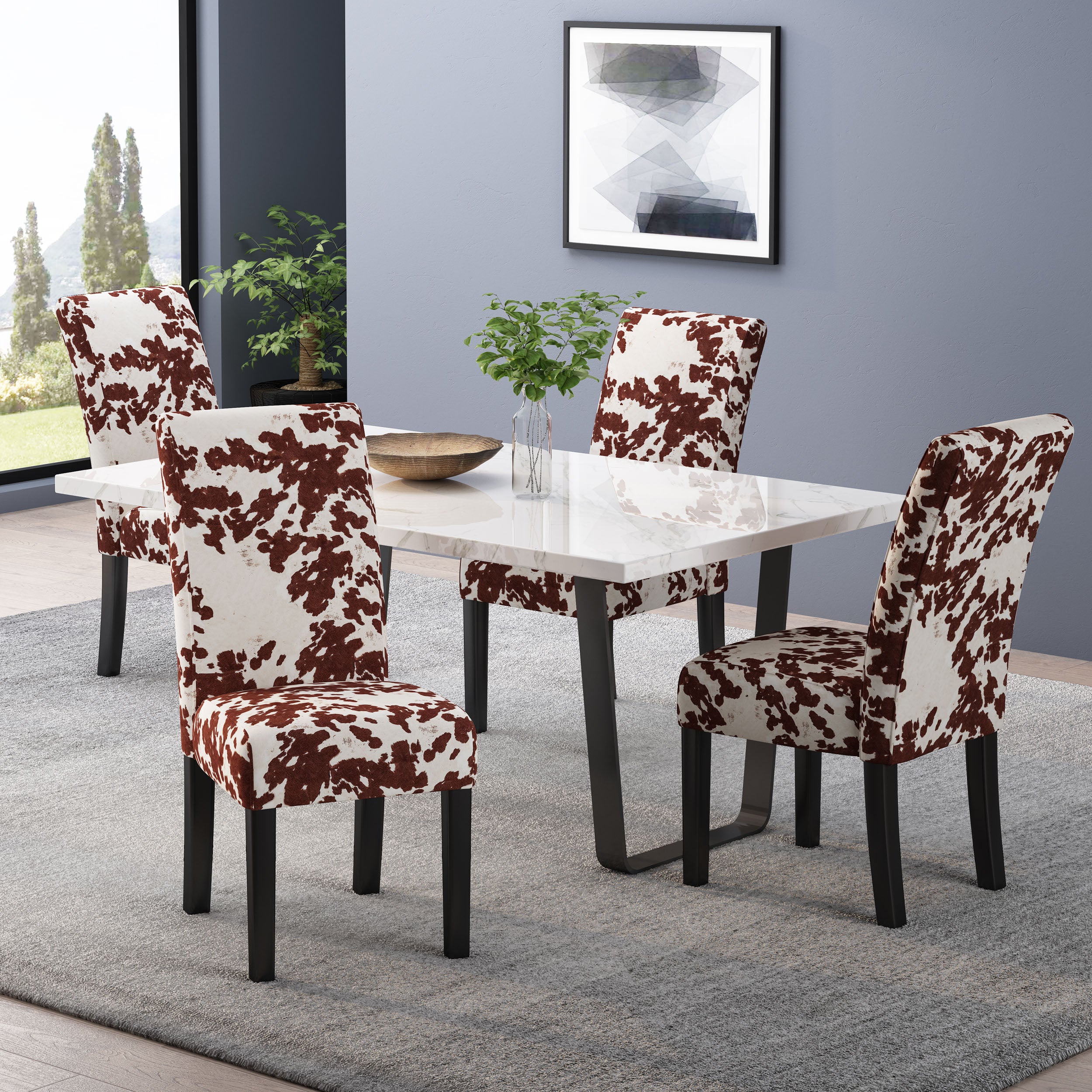 Percival Contemporary Dining Chairs (Set of 4)