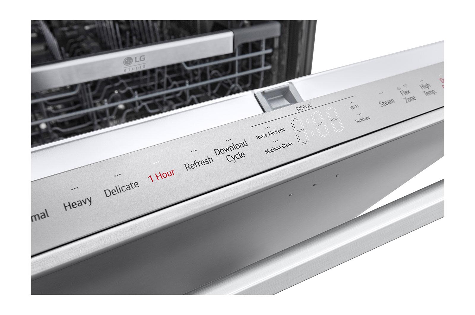 Lg SDWB24S3 Lg Studio Smart Top Control Dishwasher With 1-Hour Wash & Dry, Quadwash® Pro, Truesteam® And Dynamic Heat Dry™