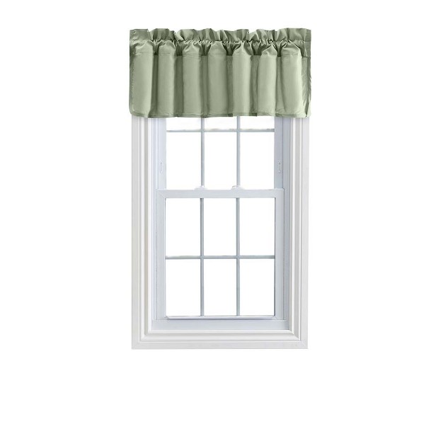 Rod Pocket High Quality Fabric Solid Color Window Lined Swag Set Filler Valance 42 quot x13 quot Sage