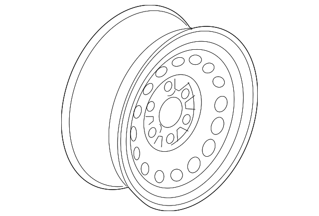 Genuine OE GM Spare Tire - 9596426