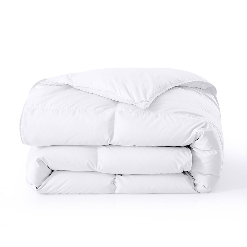 Unikome Premium 360 Thread Count White Goose Feather Fiber and Down Comforter -Luxury Hotel Collection All Seasons Warmth