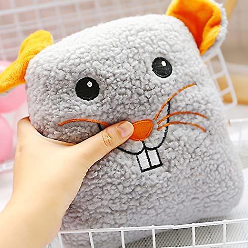 Yoitea Dog Squeaky Toy Plush Training Funny Mouse Shaped Biteproof Portable Interactive Cat Chew Toy For Halloween Funny