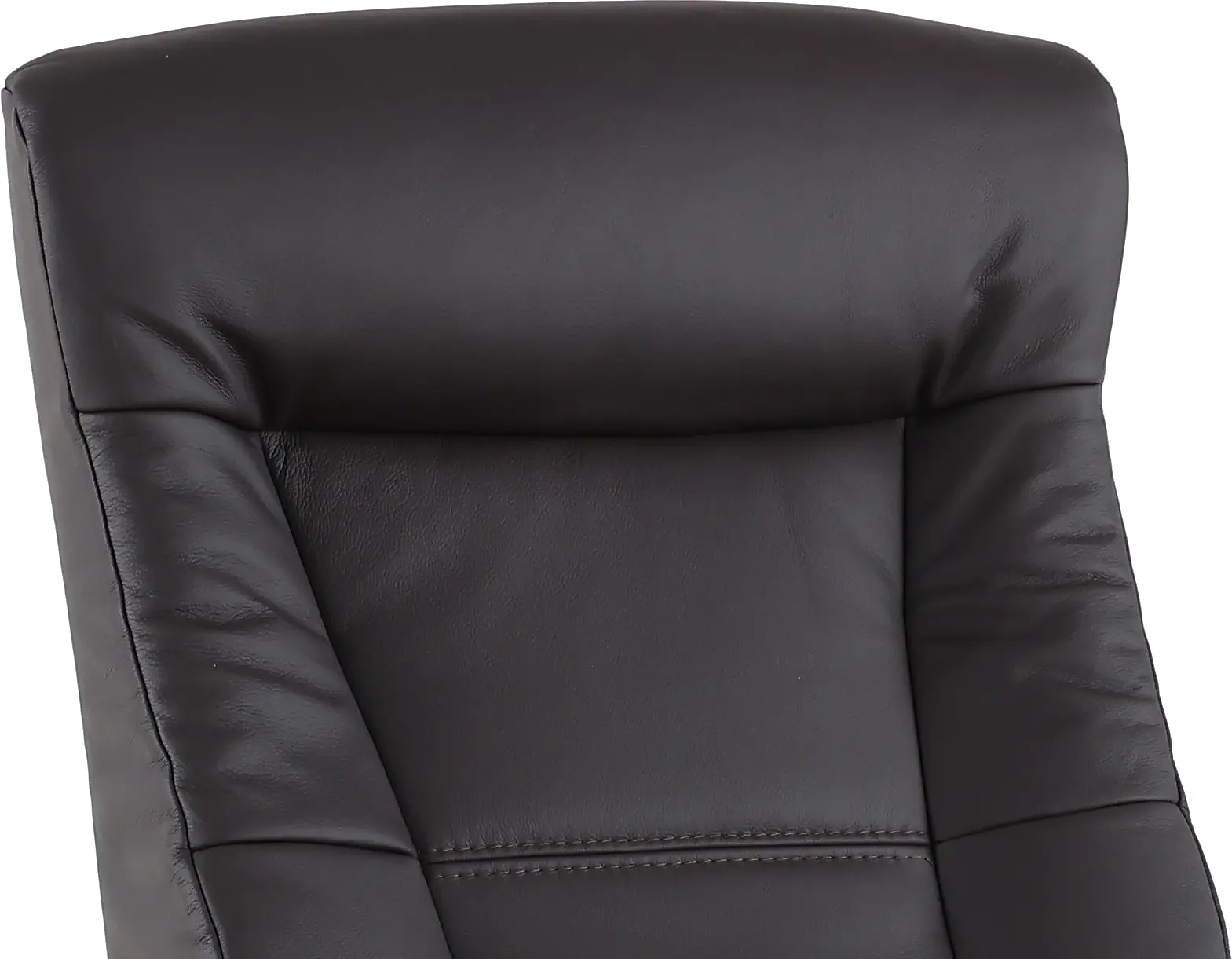 Grove Brown Large Leather Swivel Glider Power Recliner with Adjustable Headrest