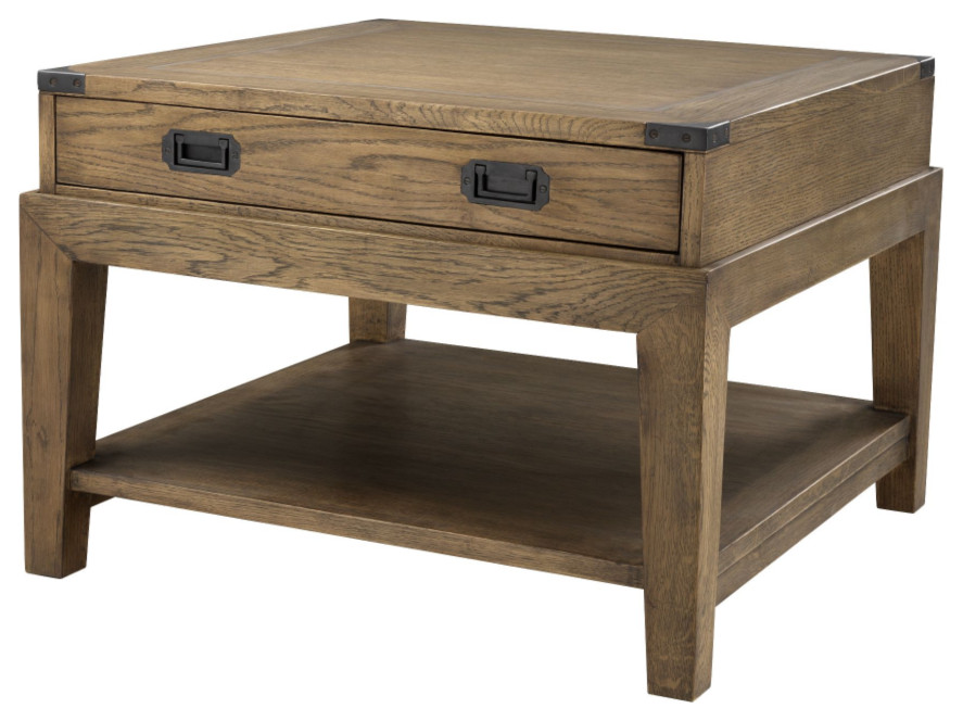 Wooden Side Table  Eichholtz Military   Rustic   Side Tables And End Tables   by Oroa   Distinctive Furniture  Houzz