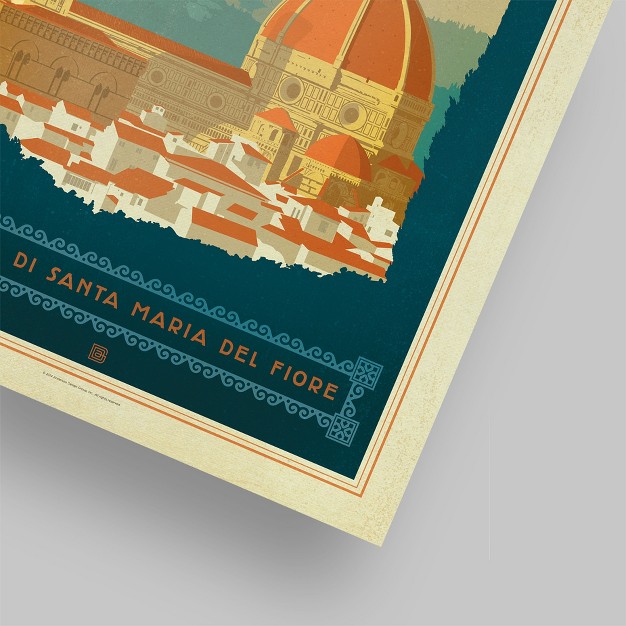 Americanflat Vintage Architecture Wt Florence Italy By Anderson Design Group Poster