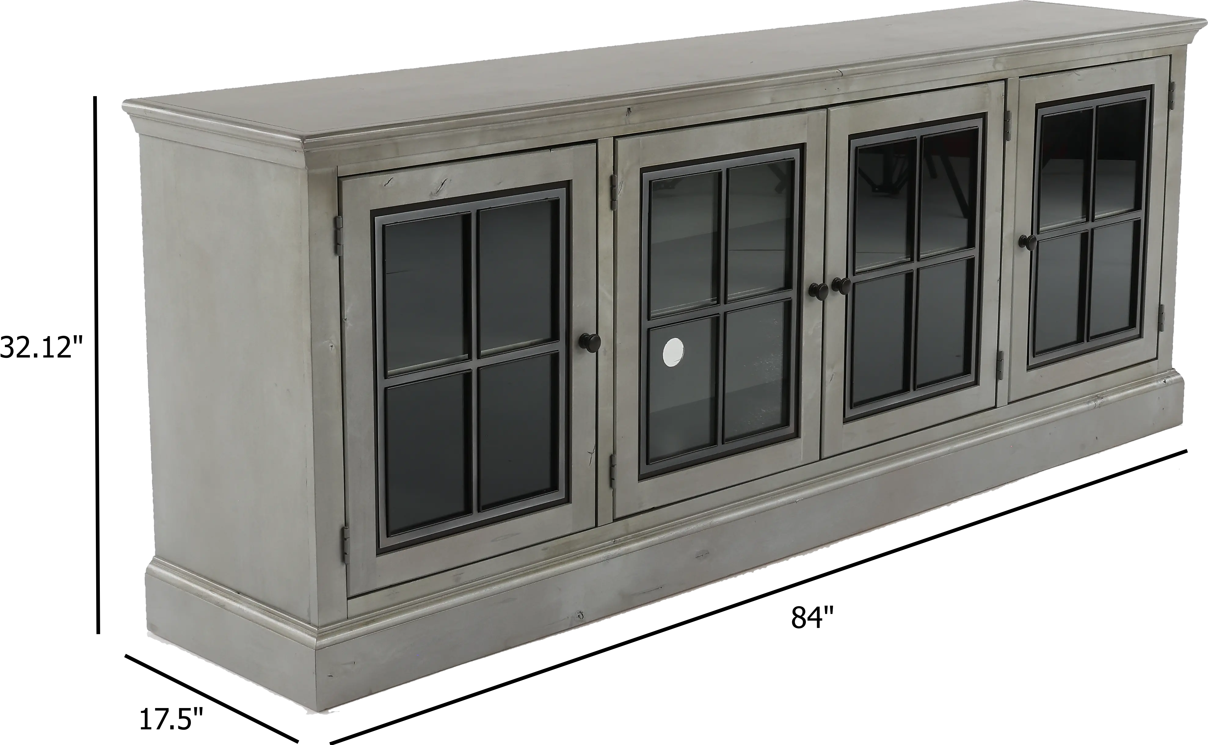 Churchill Rustic Gray 84 TV Stand