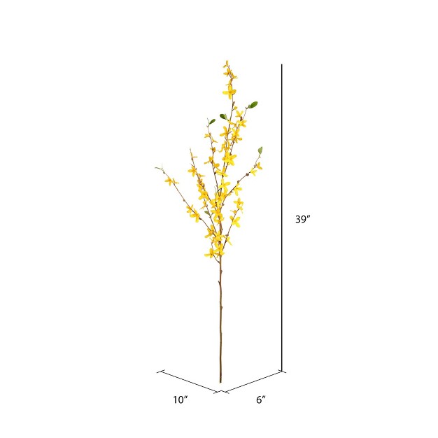 Artificial Yellow Forsythia Flower Spray Includes 4 Sprays Per Pack