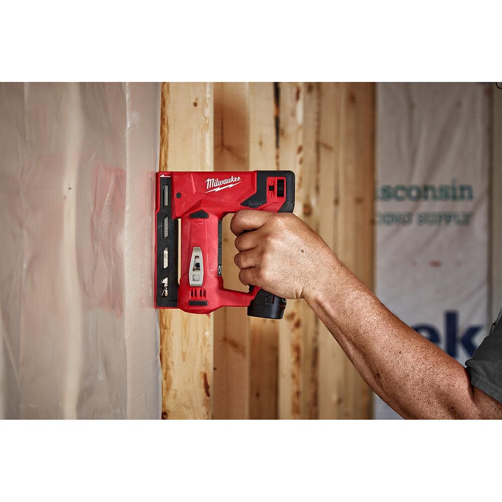 Milwaukee M12 3/8 in. Crown Stapler 2447-20 from Milwaukee