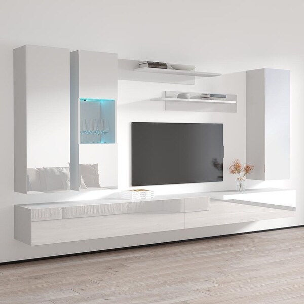 Fly EF5 30TV Wall Mounted Floating Modern Entertainment Center