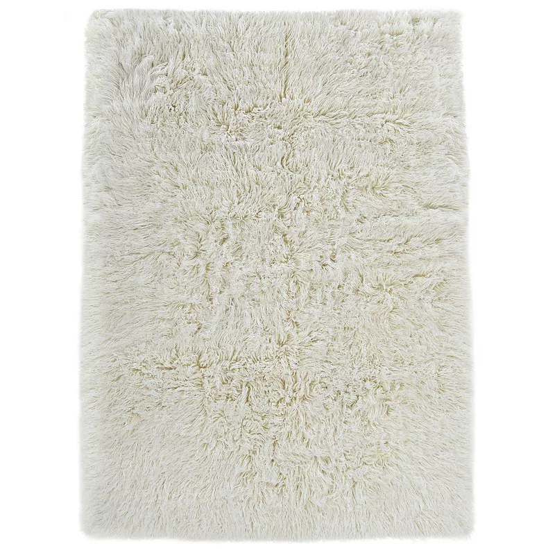 Linon New Flokati Natural Rug 5' X 8'