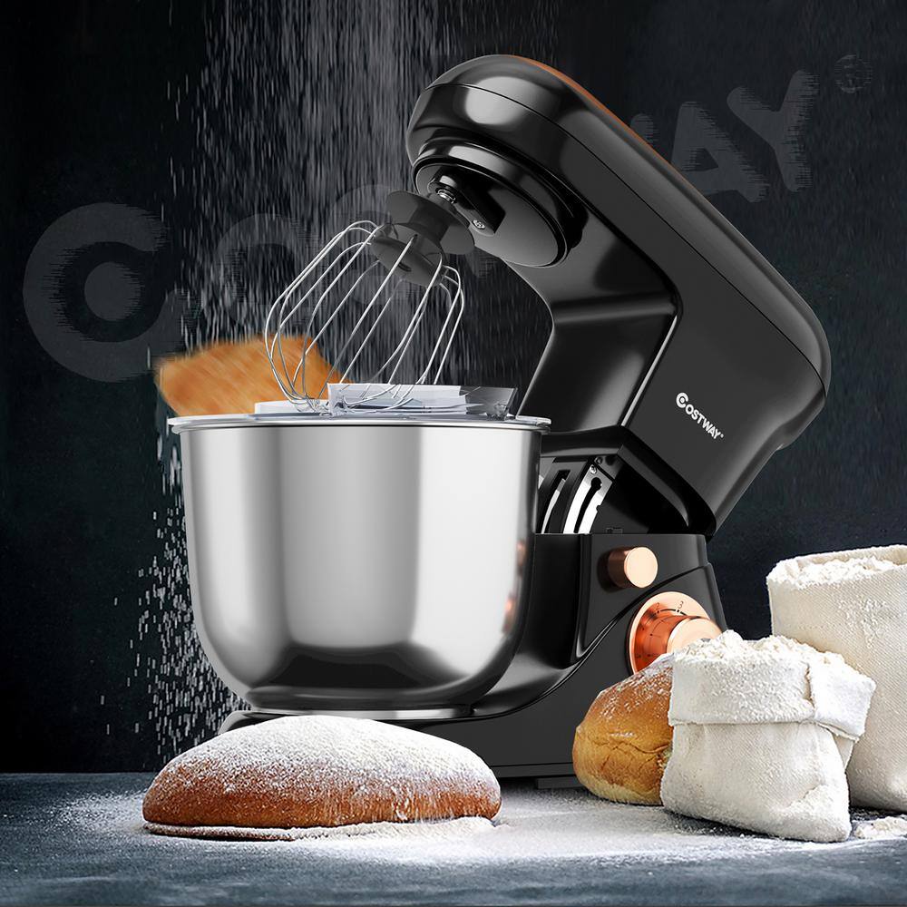 Costway 5.3 qt. 6-Speed Black Stand Mixer EP24831BK