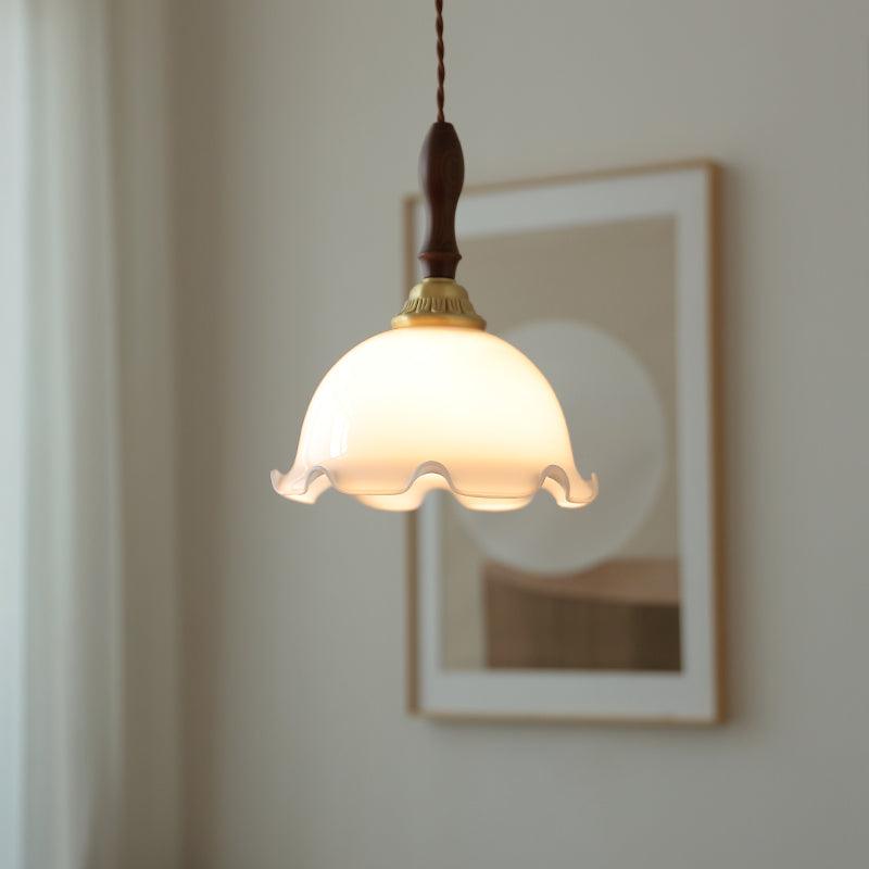 Milky Flower Pendant Light