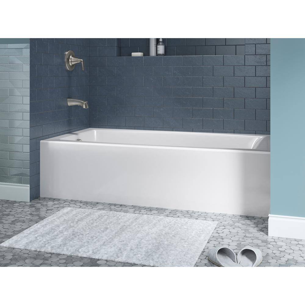 KOHLER Elmbrook 60 in. x 30.25 in. Soaking Bathtub with Left-Hand Drain in White K-R23217-LA-0