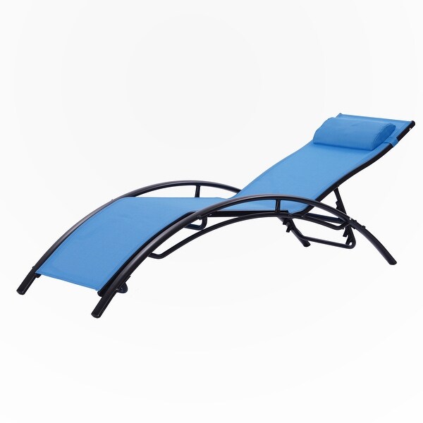 2PCS Outdoor Lounge Chair Set