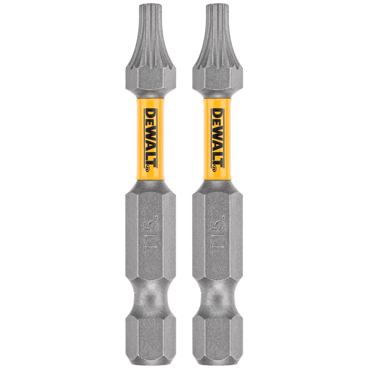 DW Max Fit Torx #15 X 2 in. L Screwdriver Bit Set Steel 2 pk