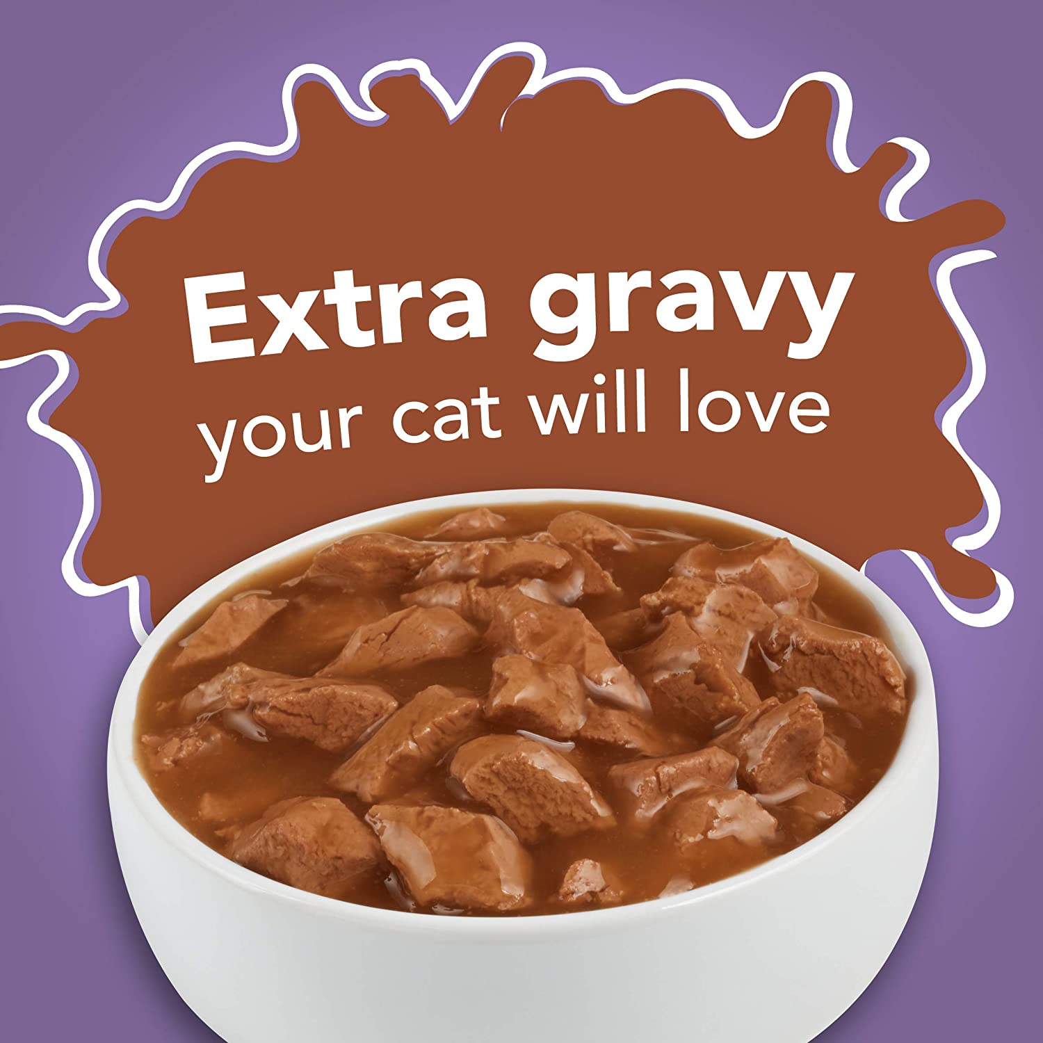 Purina Friskies Gravy Wet Cat Food Extra Gravy Chunky With Turkey in Savory Gravy - (24) 5.5 oz. Cans