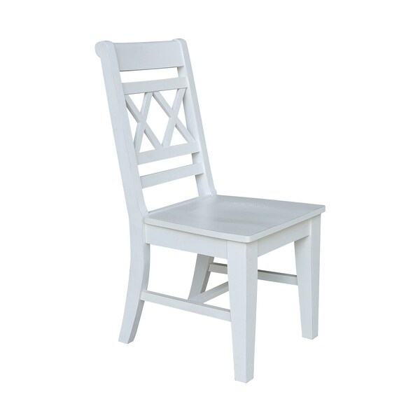 Double X-Back Chair， Set of Two