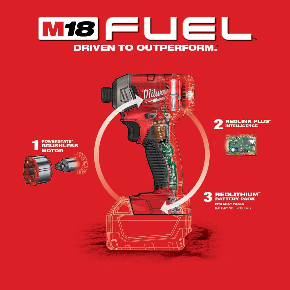 MW M18 FUEL SURGE 1/4 in. Hex Hydraulic Driver 2760-20 from MW