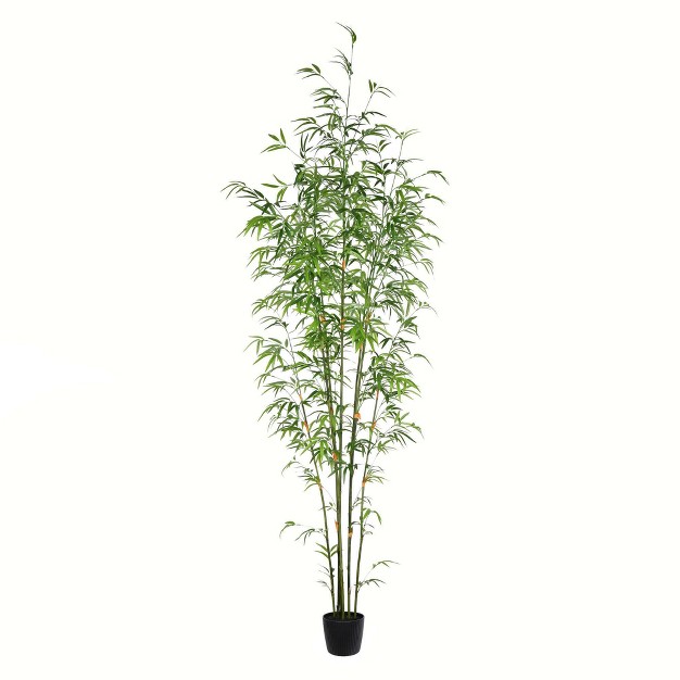 Vickerman Artificial Potted Mini Bamboo Tree