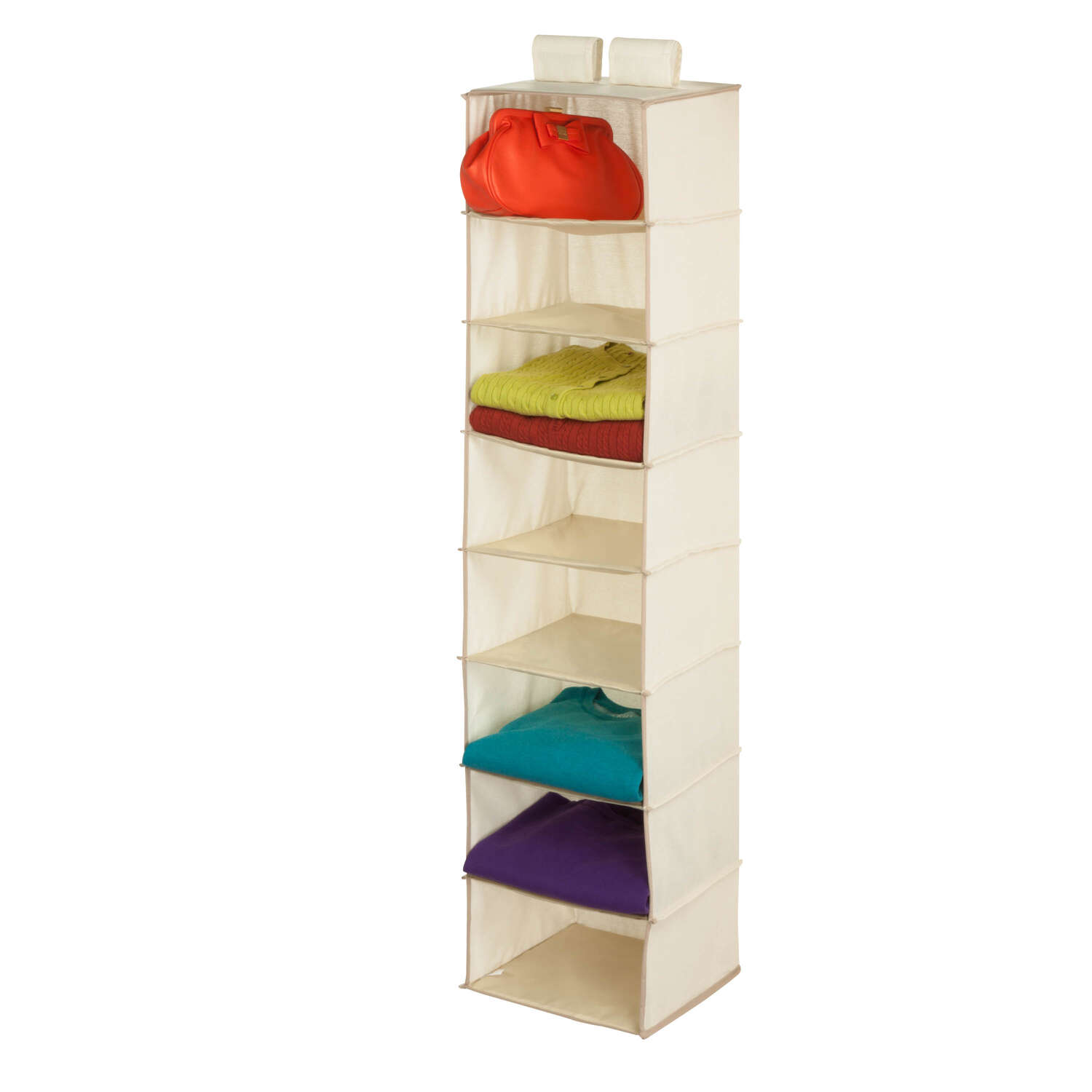 Honey-Can-Do 54 in. H X 12 in. W X 12 in. L Poly Cotton Hanging Vertical Closet Organizer