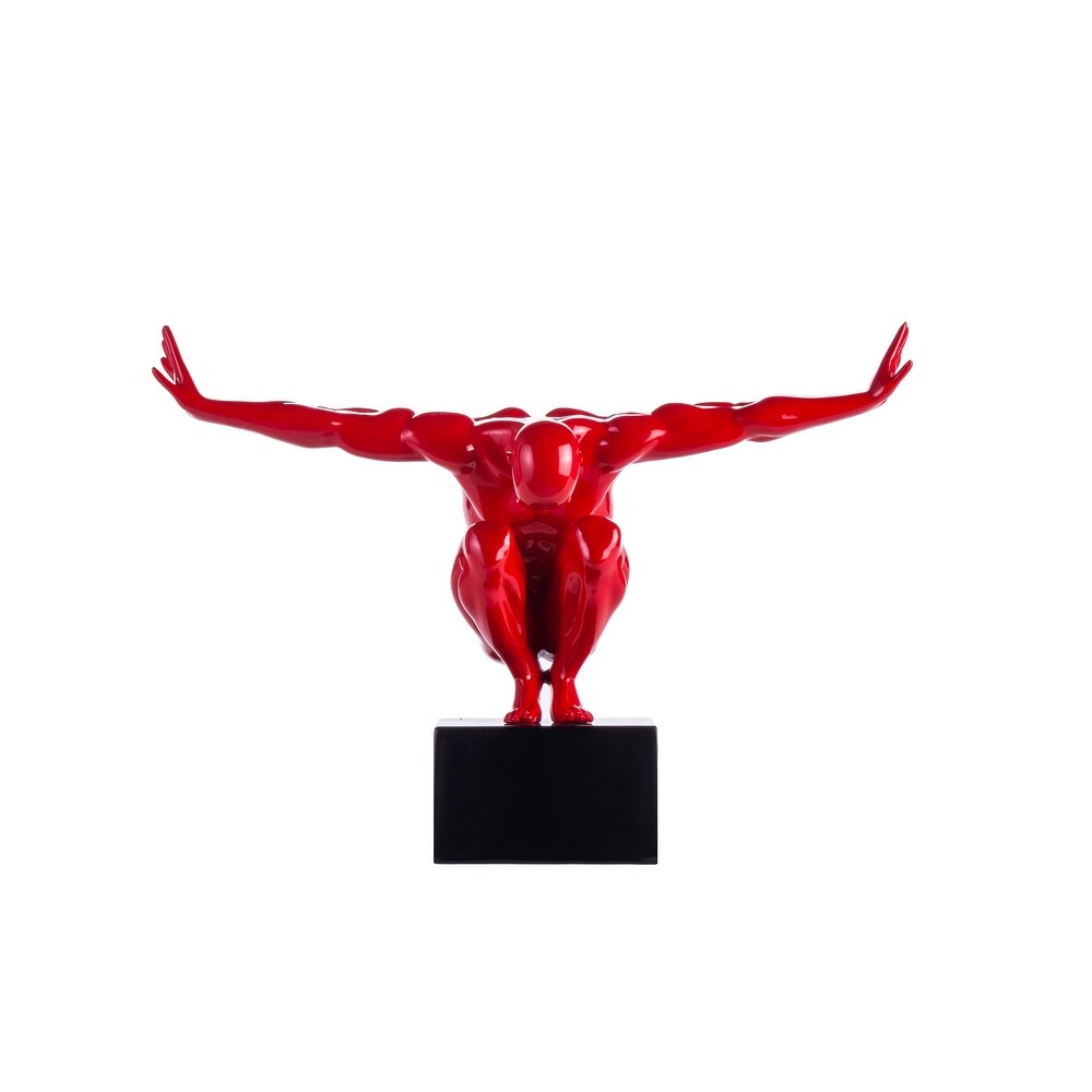 Saluting Man Resin Sculpture   Small   17\