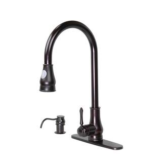 Dyconn Archipelago Modern Single-Handle Pull-Down Sprayer Kitchen Faucet in Oil Rubbed Bronze TB001-A17ORB