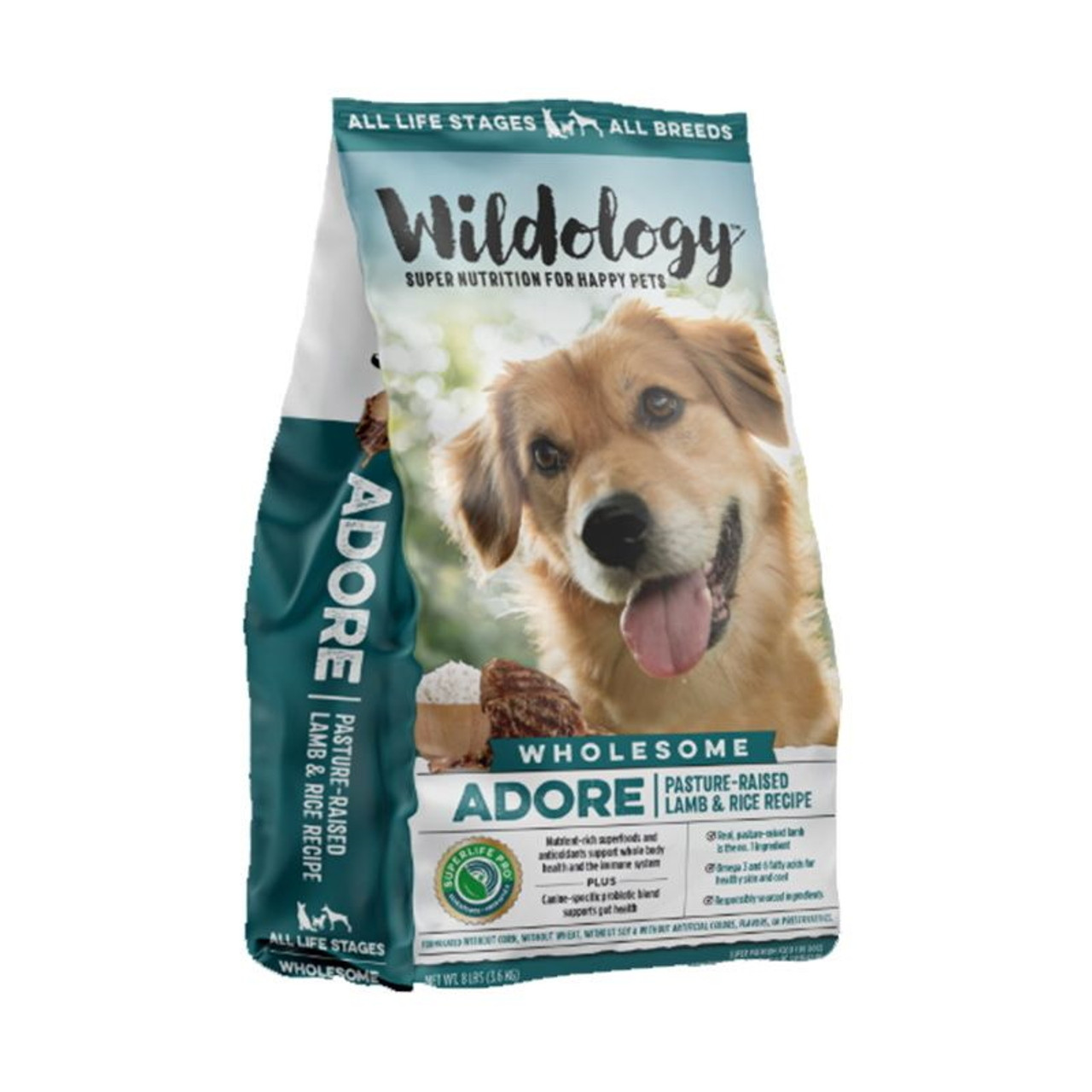 Wildology ADORE Pasture-Raised Lamb and Rice Recipe - 8 lbs