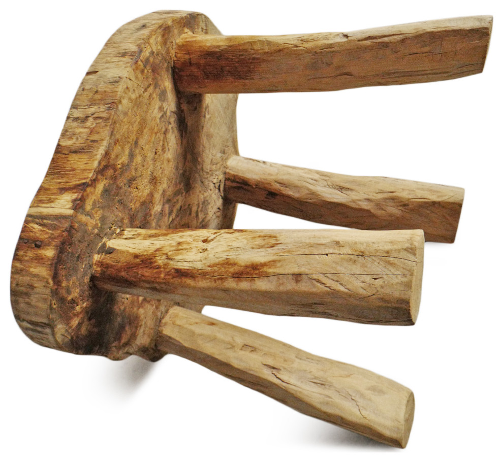 Rustic Raw Naga Four Leg Table   Rustic   Side Tables And End Tables   by Design Mix Furniture  Houzz