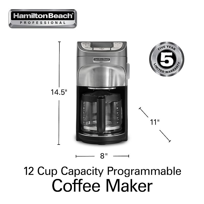 Hamilton Beach Professional 12-Cup Programmable Coffee Maker