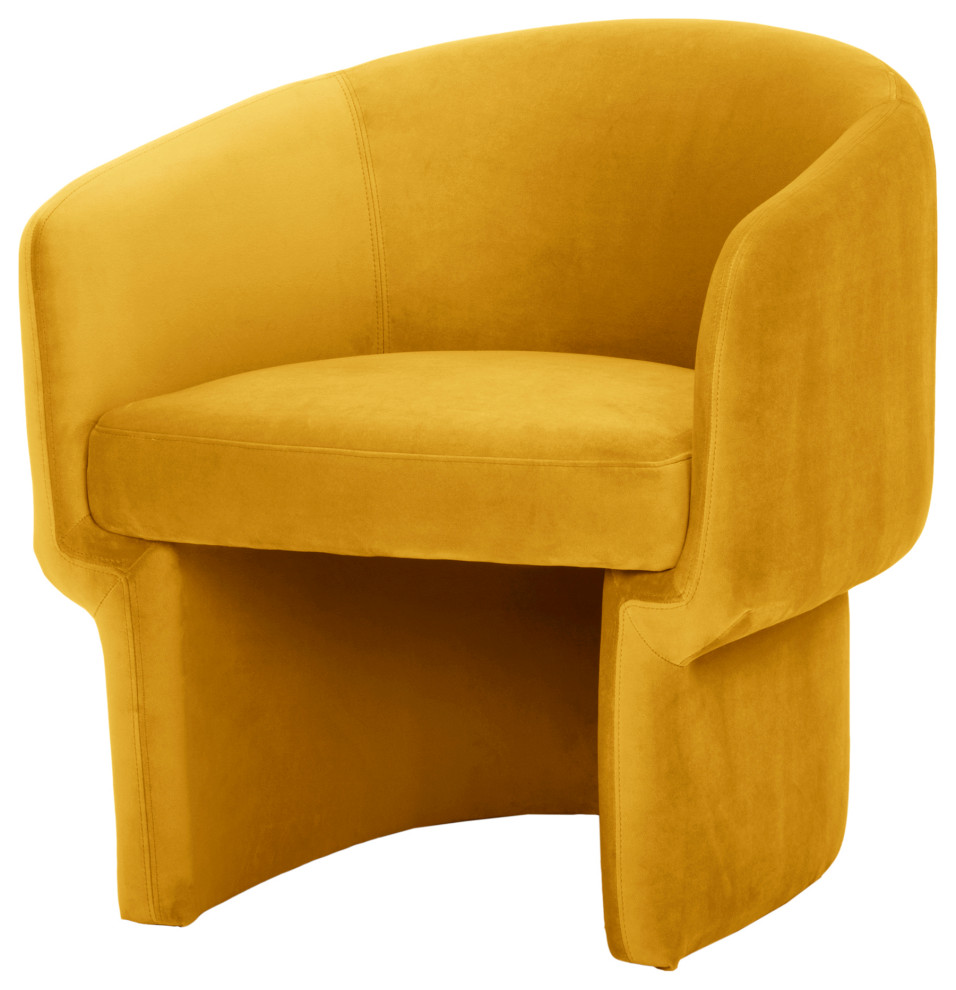 Franco Chair Mustard   Midcentury   Armchairs And Accent Chairs   by Kolibri Decor  Houzz