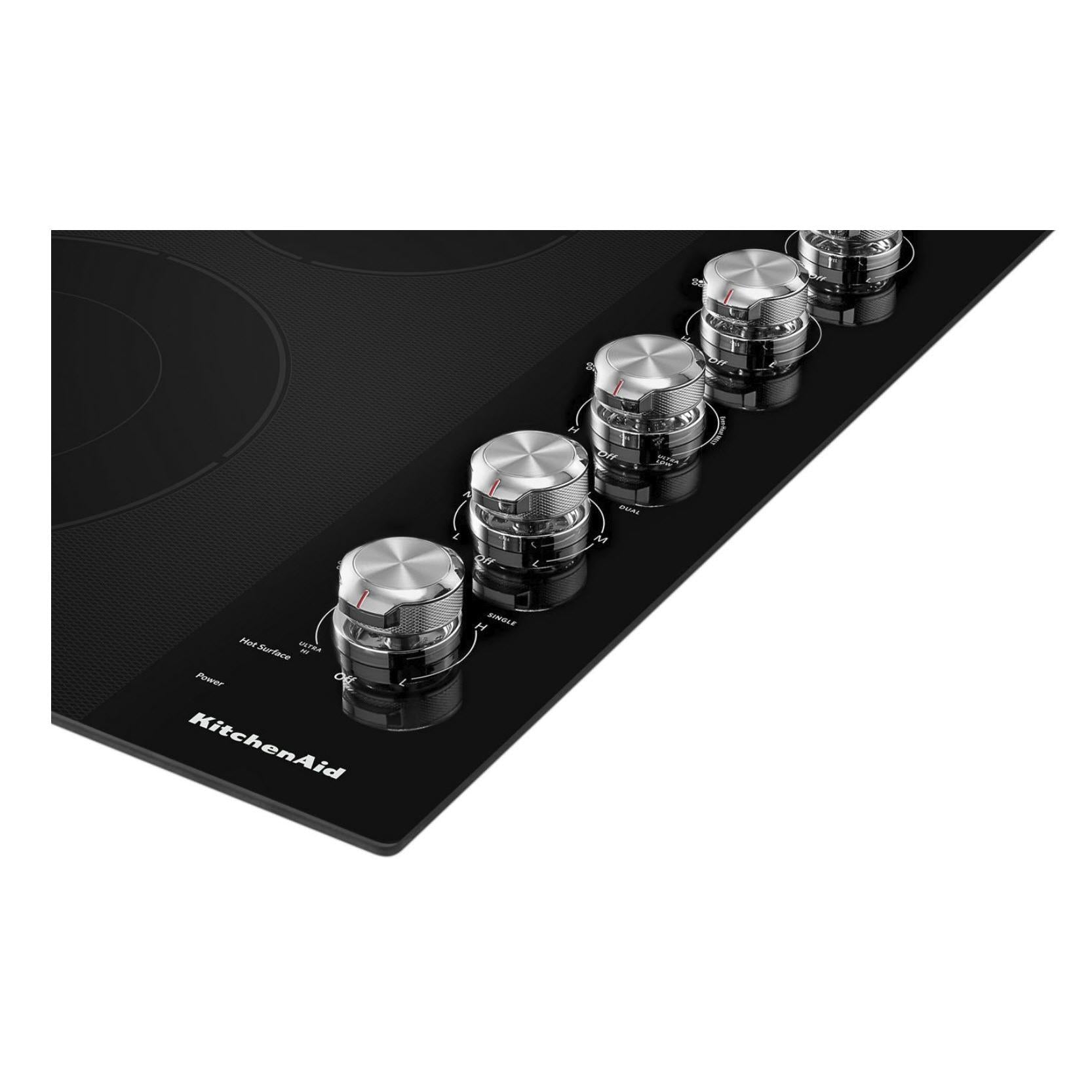 KitchenAid 30-inch Built-in Electric Cooktop with 5 Elements KCES550HBL