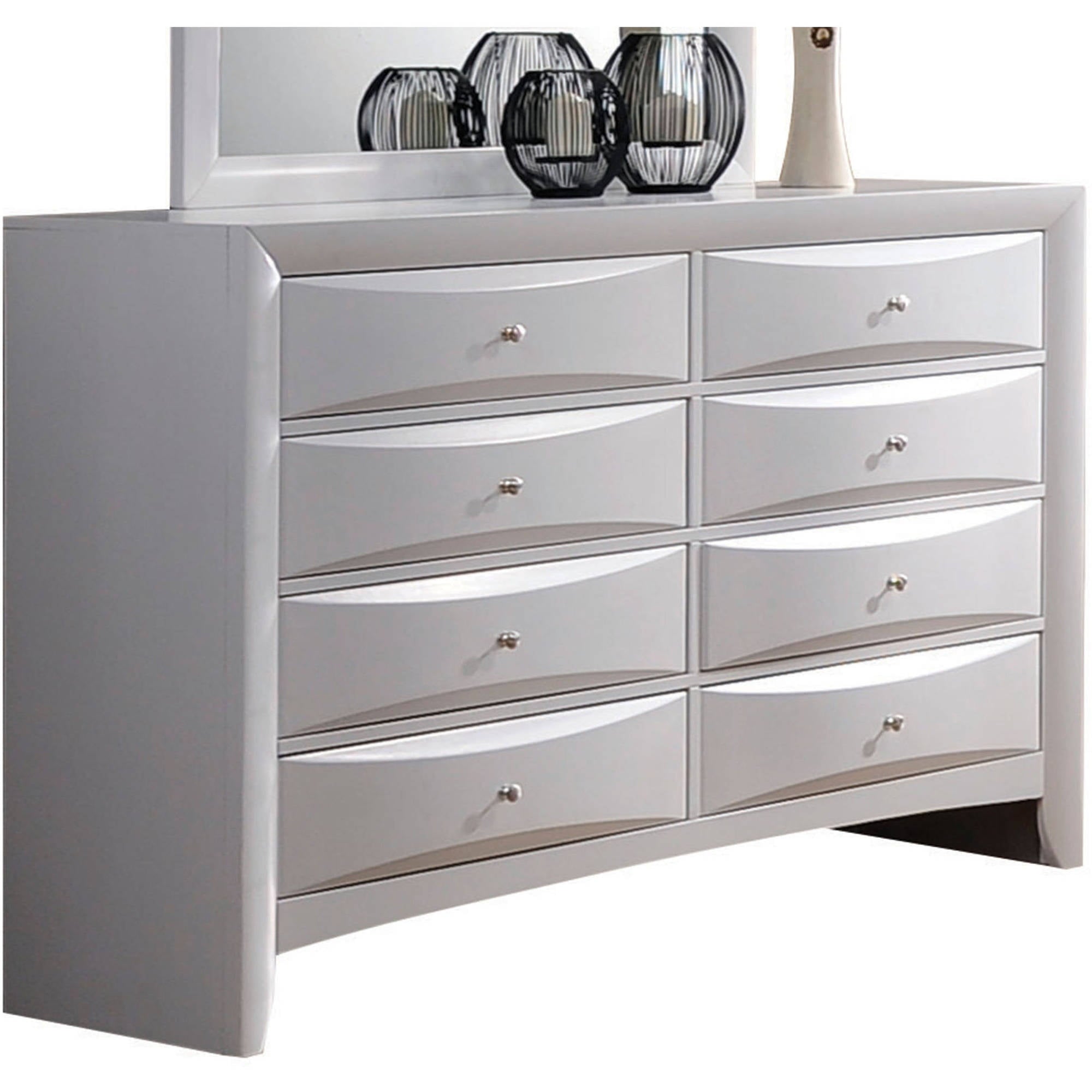 Acme Furniture Ireland White Dresser with Eight Drawers