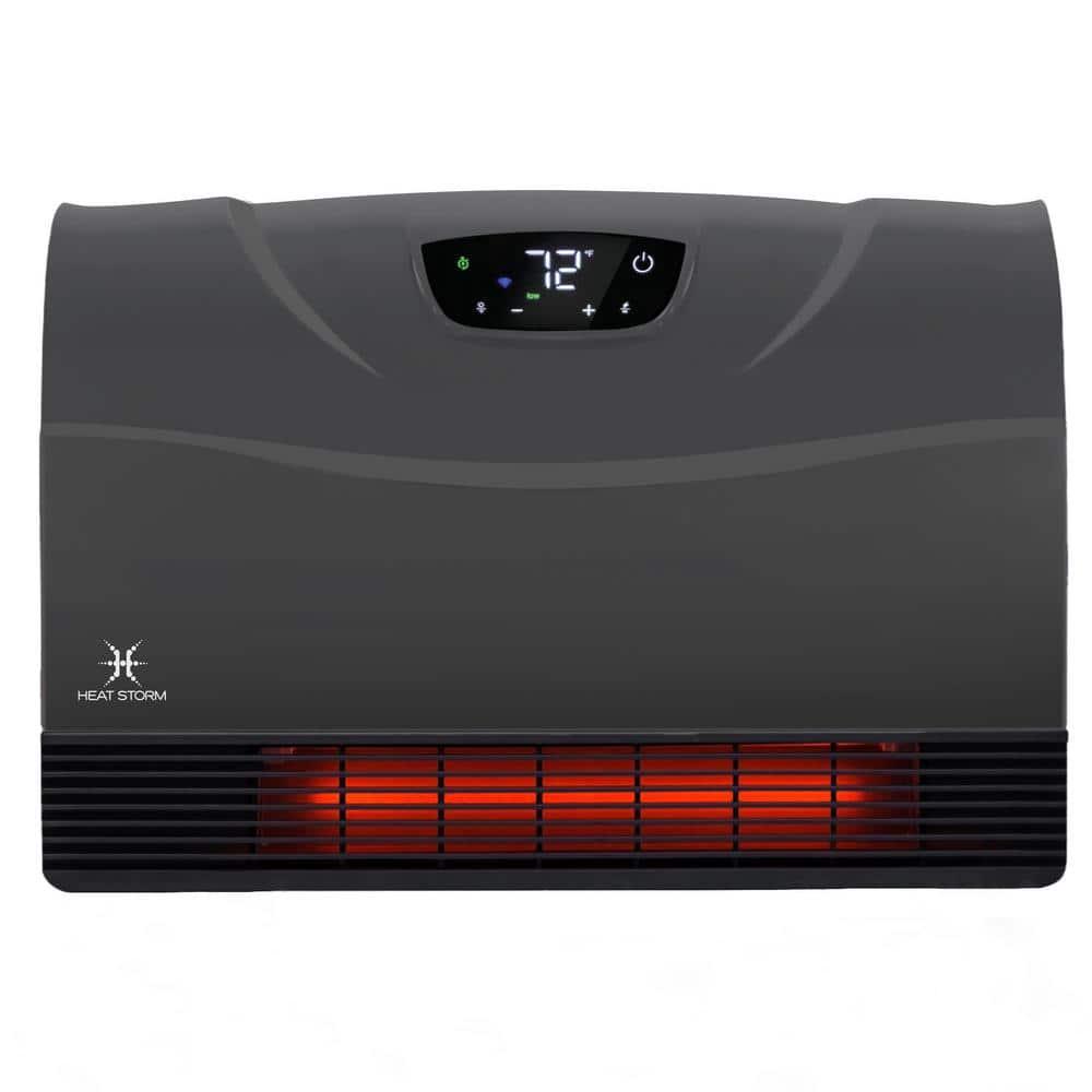 Heat Storm Phoenix WiFi Infrared Wall Unit 1500Watt WiFi Smart Heater in Gray