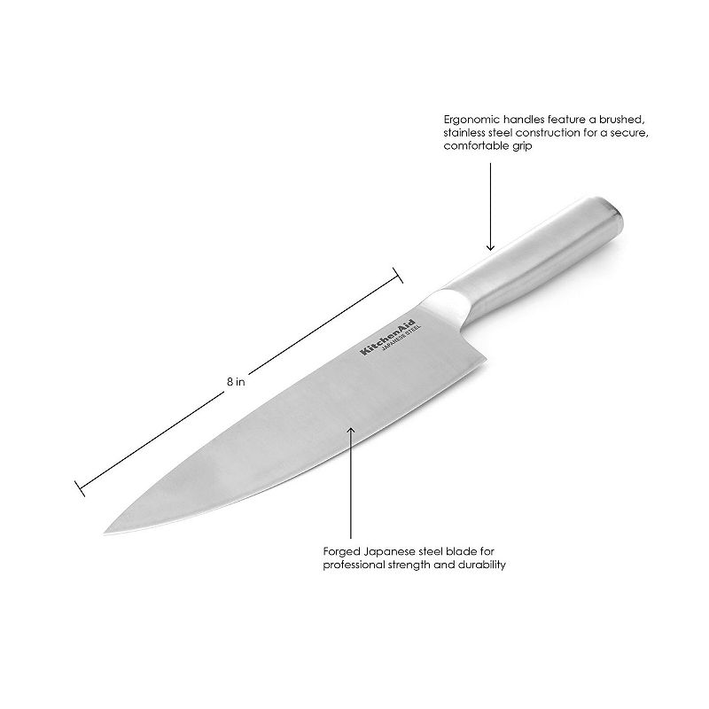 KitchenAid Gourmet 8-in. Chef Knife with Blade Cover