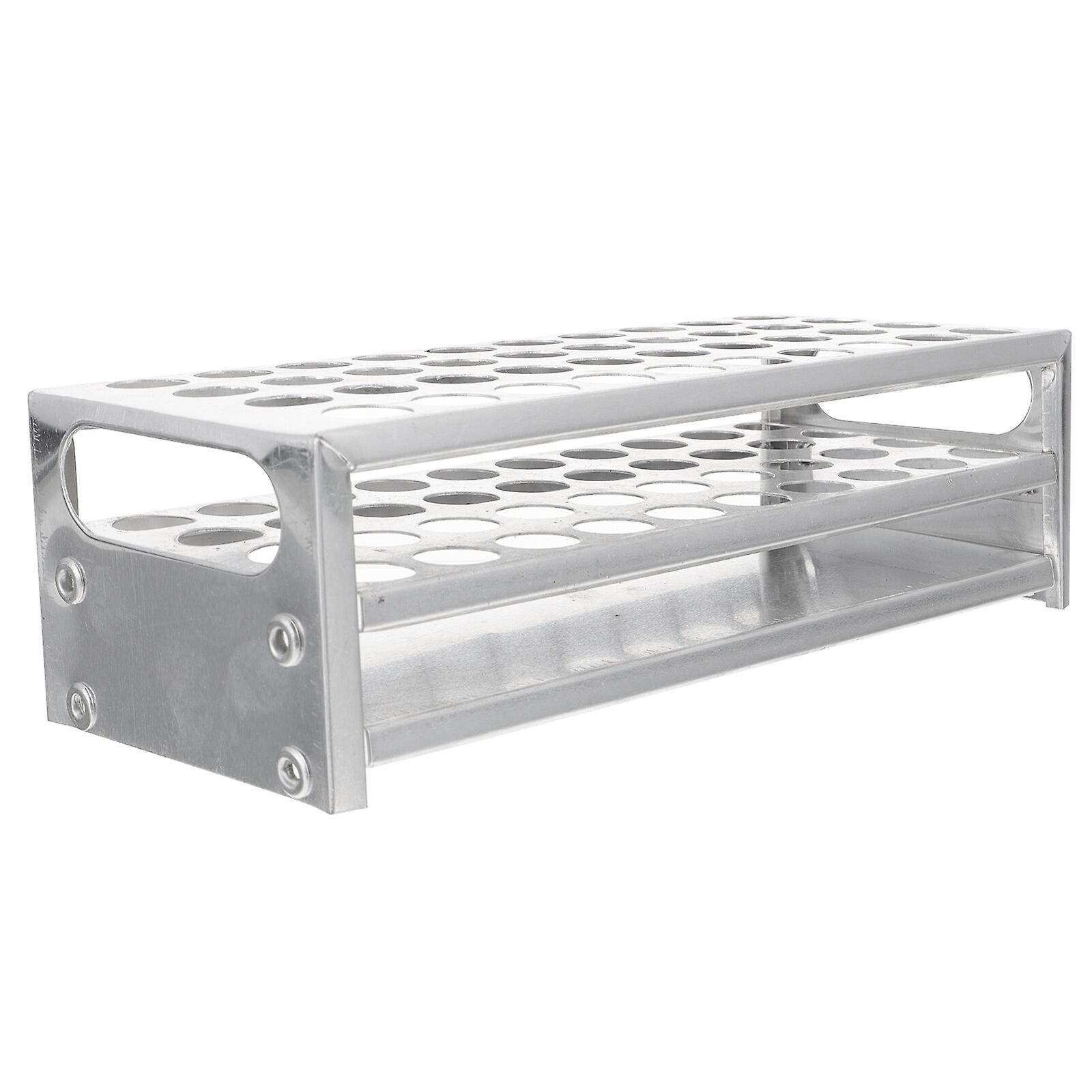 1pc Laboratory Test Tube Stand Aluminum Test Tube Rack Test Tube Holder