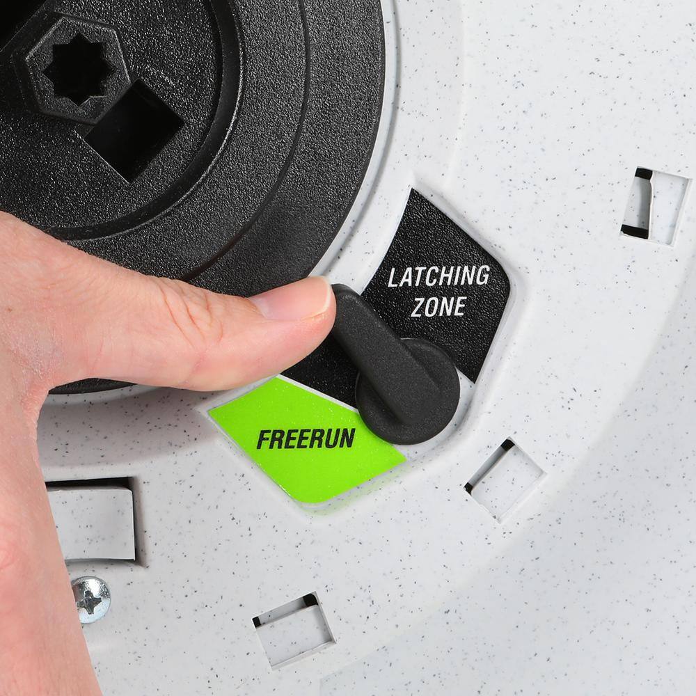 Flexzilla 12 in. dia. X 70 ft. Retractible Water Hose Reel with Levelwind Technology L8340FZ