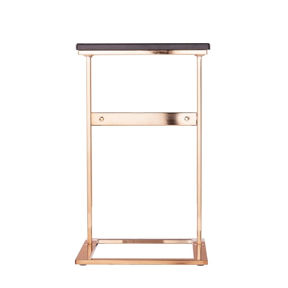 SEI Furniture Rixton Contemporary Black Wood C Table