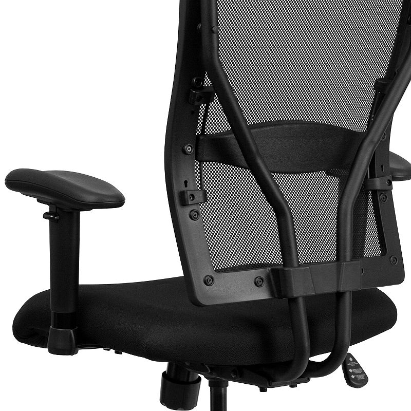 Flash Furniture Big and Tall Black Ergonomic Drafting Desk Chair