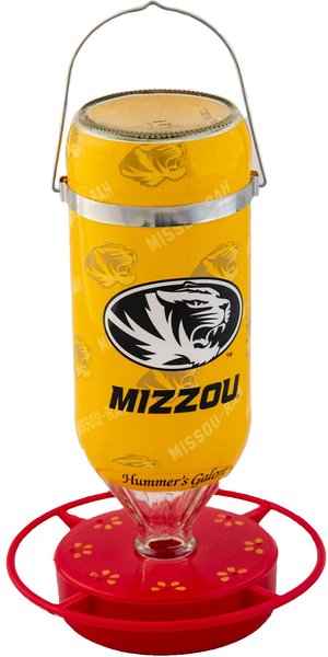 Hummer's Galore University of Missouri Humminbird Feeder， Gold， 32-oz