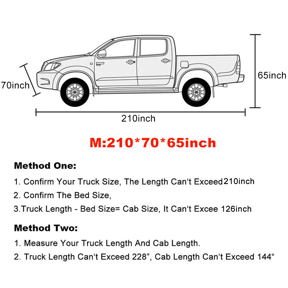 Truck Cover， All Season Car Cover for Pickup Truck， Against Dust， Debris， Windproof UV Protection 170T