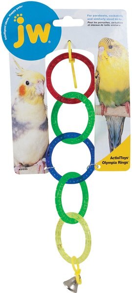 JW Pet Activitoy Birdie Olympia Rings Toy