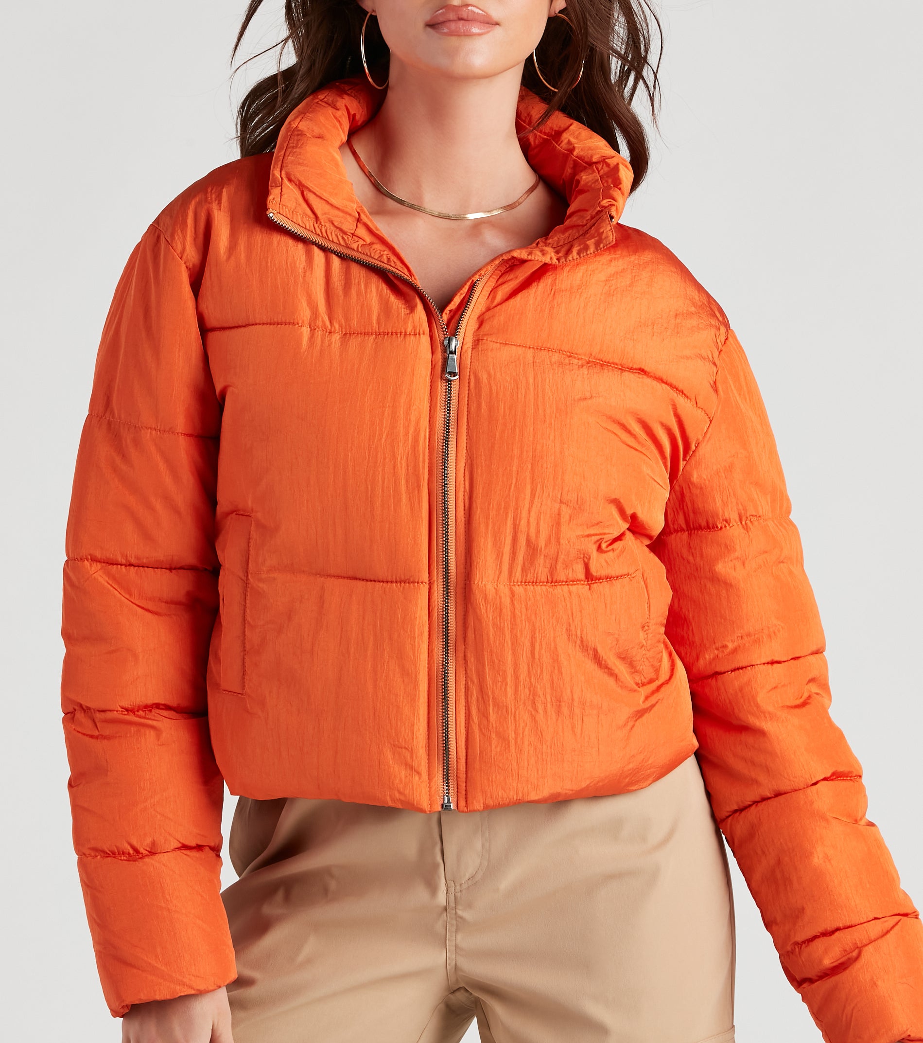 Your Favorite Puffer Crop Jacket