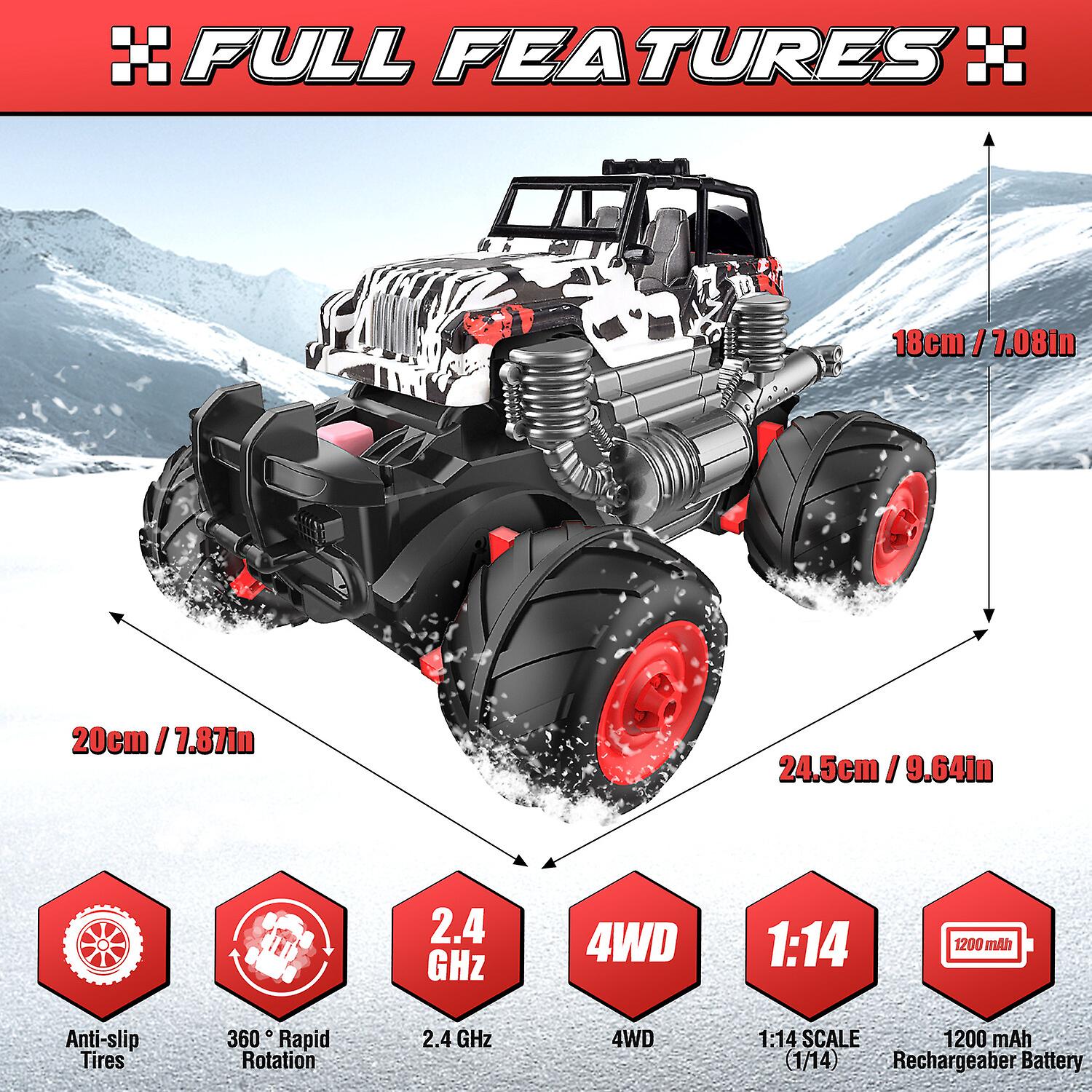 2.4ghz High Speed Remote Control Car 4wd Off Road Rc Trucks