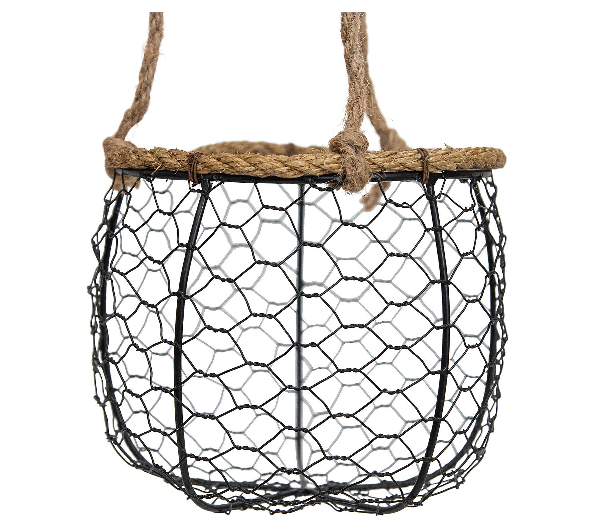 Foreside Home and Garden Hanging Metal  Planter Basket