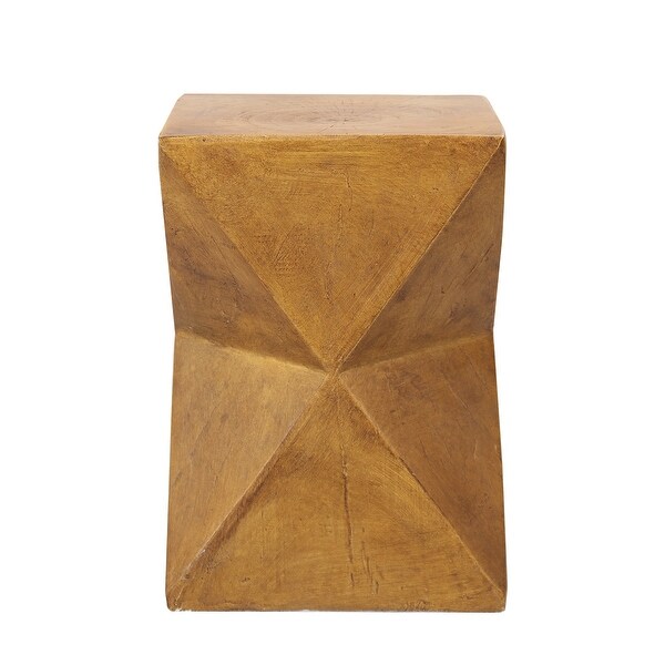 Concrete Art Side Table Modern Accent end Table for Indoor Outdoor