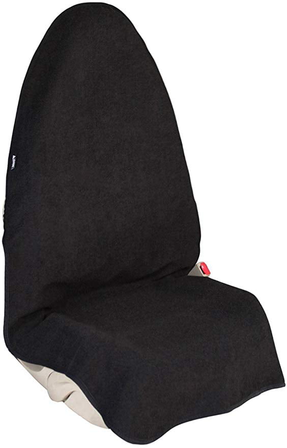 Leader Accessories 100% Waterproof Anti-slip Backing Front Towel Seat Cover  for Cars Truck SUV，Black