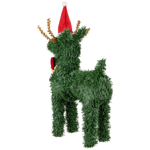 Pine Reindeer with Bell Artificial Christmas Decoration